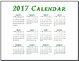 2017 Calendar 2017 Calendar