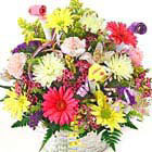 Birthday Flowers Basket