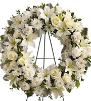 Serenity Funeral Flowers Wreath #TW534