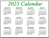 2023 Calendar