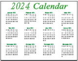 2024 Calendar