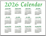 2026 Calendar