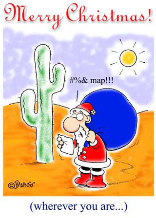 Santa in the Desert Ecard