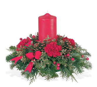 Compact Candle Centerpiece