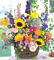 Grande Summer Flowers Basket