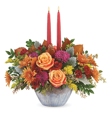 - Teleflora® Harvest Jewels Centerpiece