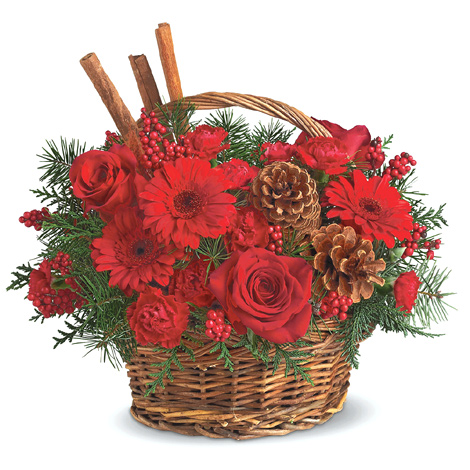 Berries and Spice Basket Bouquet