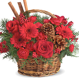 Berries and Spice Basket Bouquet