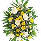 Yellow and White Sympathy Spray