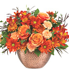 TelefloraŽ Copper Beauty Centerpiece