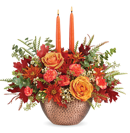 - Teleflora® Gleaming Copper Centerpiece