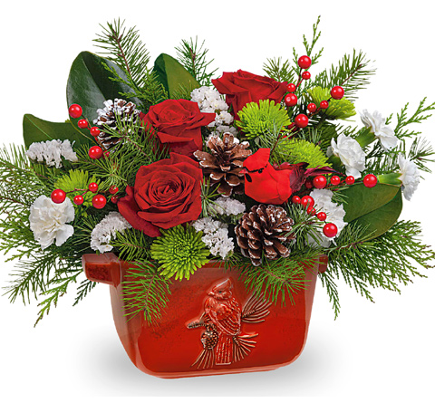 Teleflora Classic Cardinal Centerpiece