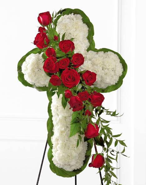 FTD Floral Cross with Roses