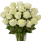 FTD White 18 Roses Bouquet