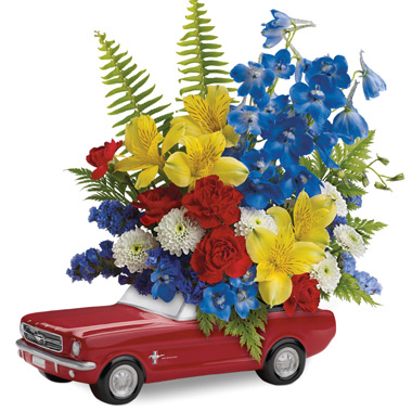 - Teleflora 65 Ford Mustang Bouquet