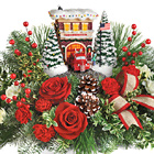 Thomas Kinkade Festive Fire Station