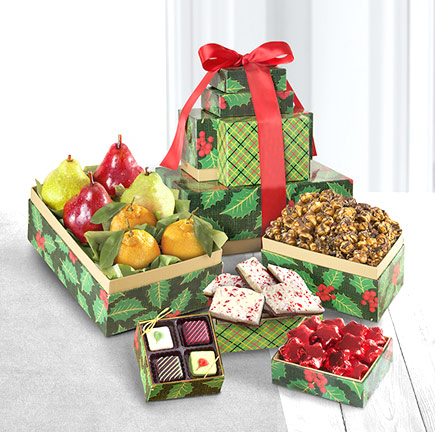 - Season's Treatings Gourmet Gift Tower