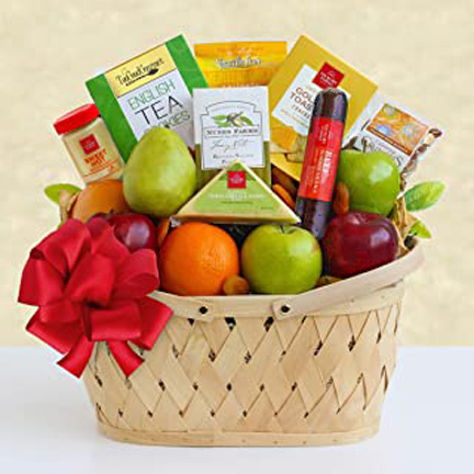 - Bountiful Greetings Fruit Basket