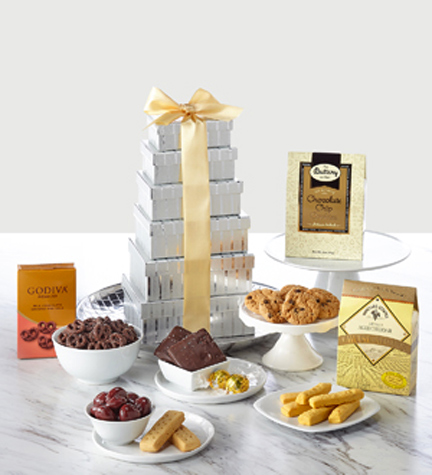 - Shimmering Gourmet Gift Tower