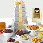 Shimmering Gourmet Gift Tower