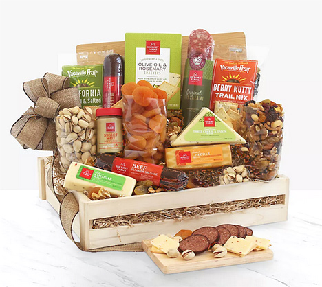 - Meat & Cheese Wooden Gift Crate - Better