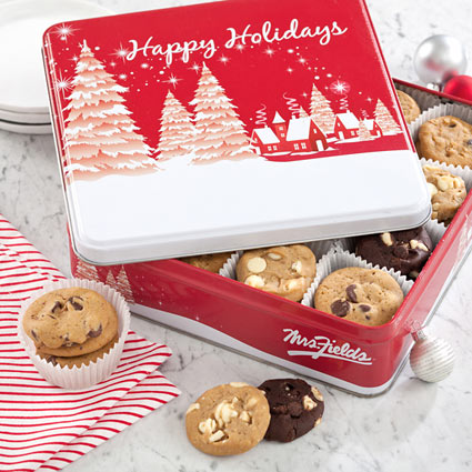 - Mrs. Fields® Holiday Cookie Tin