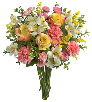 International - Pink, Yellow and White Bouquet