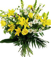 International - Yellow and White Mixed Bouquet