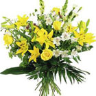 International - Yellow and White Mixed Bouquet