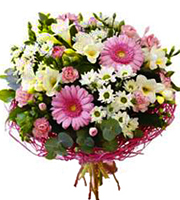 International - Pink and White Mixed Bouquet