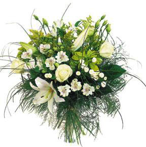 International - White Mixed Flowers Bouquet