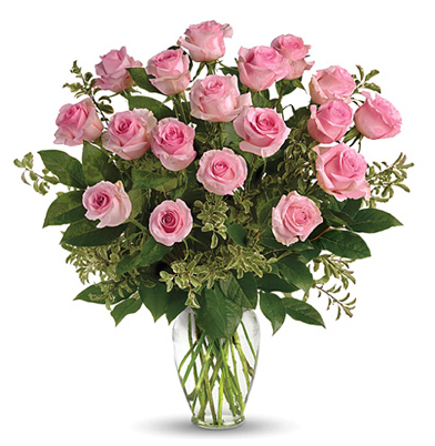 Amore! Eighteen Roses Vased