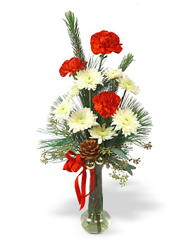 Christmas Bud Vase