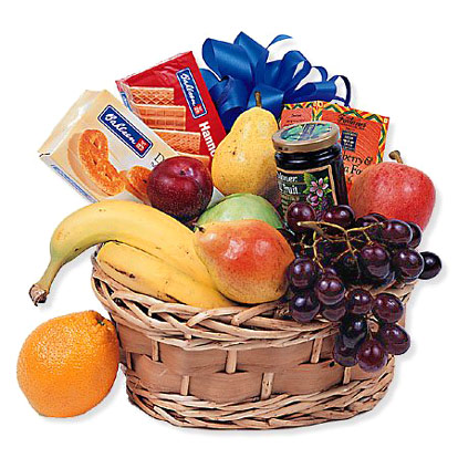 Fruit and Goodies Gift Basket