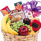 Fruit, Goodies, and Gourmet Basket