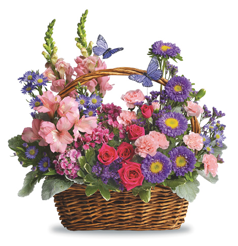 Country Basket of Blooms