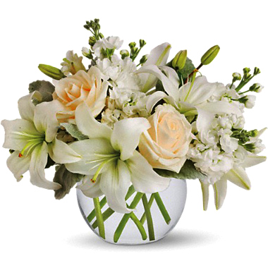 Isle of White Flowers Bouquet