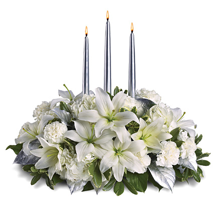 Silver Elegance Centerpiece