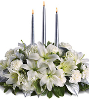 Silver Elegance Centerpiece