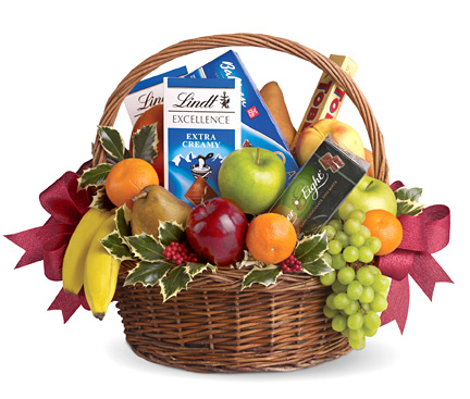 Fruits and Sweets Christmas Basket