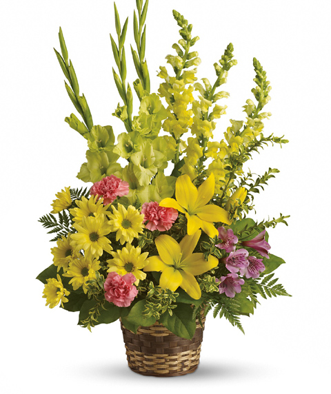 Vivid Reflections Sympathy Basket