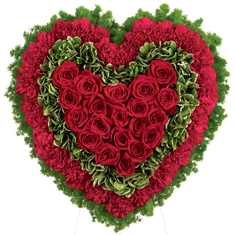 Majestic Heart Floral Tribute