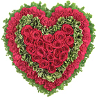 Majestic Heart Floral Tribute