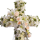 Divine Light Standing Floral Cross