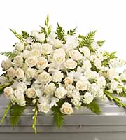 Silken Serenity Casket Spray