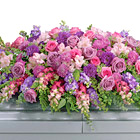 Lavender Tribute Casket Spray