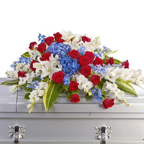 Patriotic Casket Spray