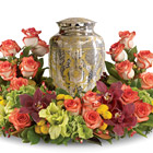 Sunset Wreath Urn Arrangement