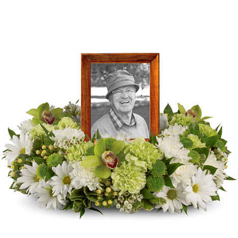 Garden Wreath Funeral Arrangement