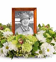 Garden Wreath Funeral Arrangement
